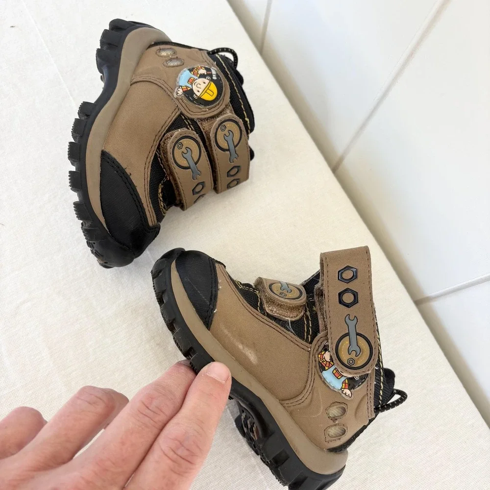 Vintage‎ 1995 Bob the Builder High Top Work Boots, Size 5M
